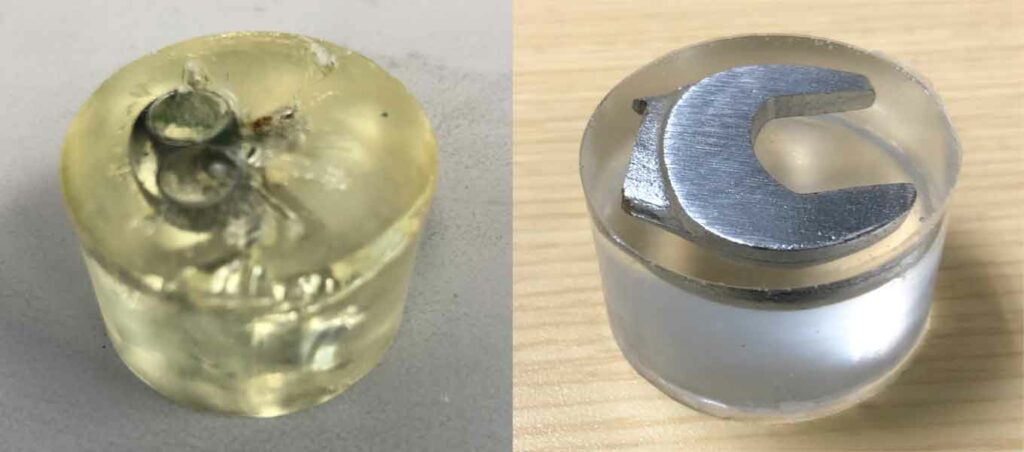 sample-preparation-bad-good-epoxy-puck